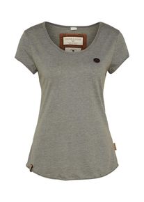 Naketano, Damen T-Shirt 'Ballad No.1', Dunkelgrau