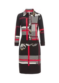 Nicowa, Damen Kleid 'Itanja', Rot / Schwarz / Weiß