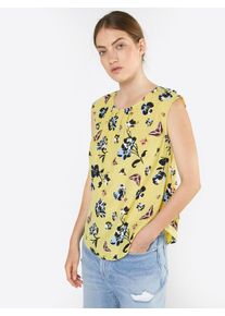 s.Oliver BLACK LABEL, Damen Bluse, Hellgelb / Mischfarben