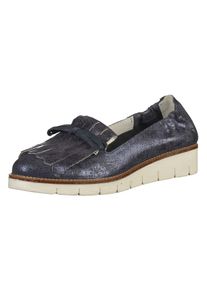 SPM, Damen Slipper, Navy / Braun / Weiß