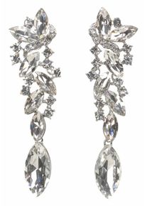Heine, Damen Ohrschmuck, Silber / Transparent