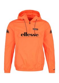Ellesse, Herren Sportjacke '1/2 Zip', Neonorange / Schwarz