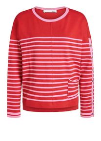 Oui, Damen Pullover, Rosa / Hellrot