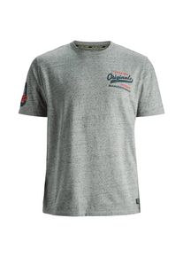Jack & Jones JACK & JONES, Herren T-shirt 'Varsity', Navy / Graumeliert / Feuerrot