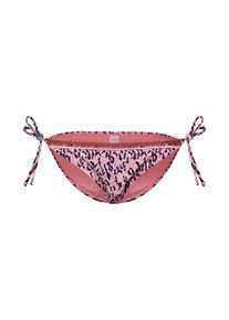 Hunkemöller Hunkemöller, Damen Bikinihose 'Lady Leopard Tanga', Pink / Schwarz