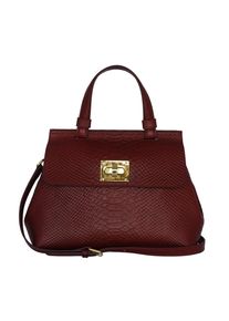 Silvio Tossi, Damen Handtasche, Karminrot