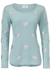 Heine, Damen Feinstrickpullover, Azur
