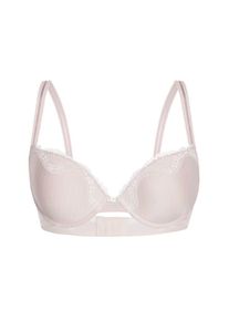 Sassa Mode Sassa, Damen Push Up-BH 'FINE STRIPE', Nude / Weiß