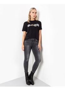 tigha, Damen Shirt 'Mirror WSN', Schwarz / Silber