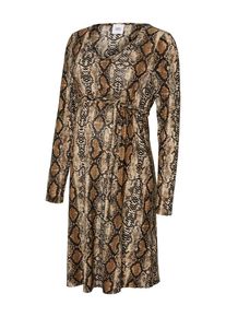 MAMALICIOUS, Damen Kleid, Braun / Hellbraun / Schwarz