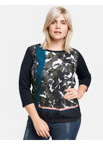 SAMOON, Damen T-Shirt, Enzian / Mischfarben