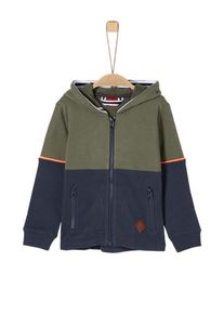 s.Oliver Junior, Sweatjacke, Ultramarinblau / Hellgr&uuml;n / Hellorange