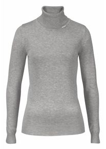 Bruno Banani, Damen Rollkragenpullover, Hellgrau