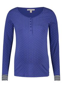 Esprit Maternity, Damen Shirt, Blau / Braun / Weiß