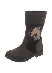 Ricosta, Mädchen Winterstiefel, Hellbeige / Kastanienbraun