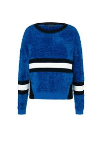 ONE MORE STORY, Damen Colorblock-Pullover, Dunkelblau / Schwarz / Weiß