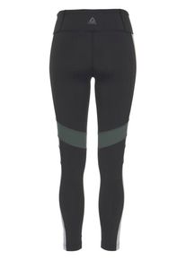 Reebok, Damen Tights 'Lux', Dunkelgrün / Schwarz / Weiß