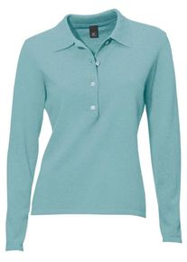 Heine, Damen Polo-Pullover, Opal