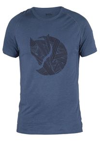 Fjällräven Fjällräven, Herren T-Shirt 'Abisko Trail', Taubenblau