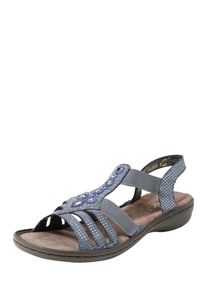 Rieker, Damen Sandale, Taubenblau