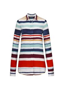 Tommy Hilfiger, Damen Bluse 'AGAATH BLOUSE LS', Beige / Hellblau / Dunkelblau / Ocker / Rot / Weiß