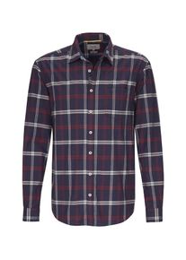 Camel Active, Herren Hemd, Nachtblau / Grau / Rot