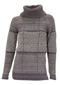 Heine, Damen Rollkragenpullover, Grau / Hellgrau