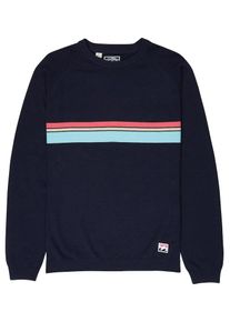 Billabong, Herren Strickpullover 'Reissue', Nachtblau / Hellblau / Gelb / Hellrot