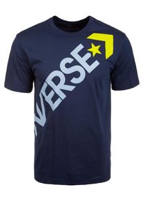 Converse, Herren T-Shirt, Navy / Hellblau / Neongelb