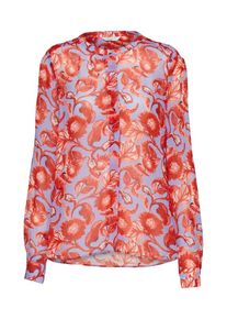 FROG BOX Frogbox, Damen Bluse 'Mystic flower basic blouse', Helllila / Rot