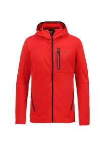O.C.K. OCK, Herren Fleecejacke, Rot / Schwarz