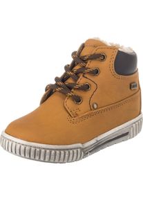 BE MEGA, Winterstiefel, Dunkelbraun / Bronze / Perlwei&szlig;