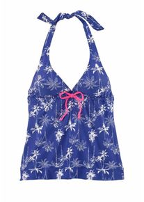 Venice Beach, Damen Tankini-Top 'Tulum', Blau / Dunkelpink / Wei&szlig;