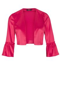 s.Oliver BLACK LABEL, Damen Bolerojacke mit Volant&auml;rmeln, Pink