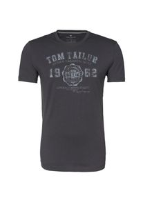 Tom Tailor, Herren T-Shirt, Hellgrau / Dunkelgrau