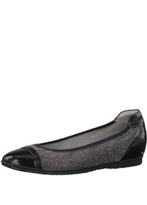 Tamaris, Damen Ballerina, Schwarz / Schwarzmeliert