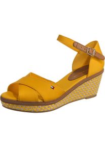 Tommy Hilfiger, Damen Slipper 'MIDNIGHT', Dunkelbeige / Goldgelb