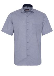 Eterna, Herren Hemd, Creme / Blau