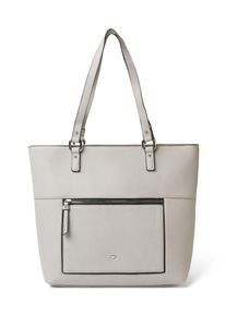 Tom Tailor, Damen Shopper 'Ariana', Grau / Schwarz