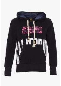 PLUS EIGHTEEN, Herren Kapuzenpullover, Schwarz