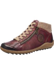 Remonte, Damen Stiefeletten, Beige / Weinrot