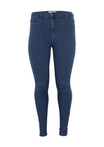 Only Carmakoma, Damen Jeans 'Carstorm push up hw sk mbd noos', Blue Denim
