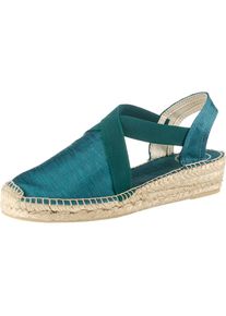 Toni Pons, Damen Sandalen, Beige / Petrol / Tanne