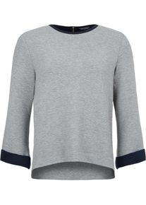 Tommy Hilfiger, Damen T-Shirt 'FLORENCE C-NK TOP 7/8 SLV', Navy / Graumeliert