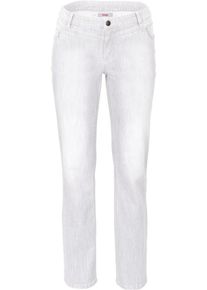 sheego Denim, Damen Denim Stretch-Jeans mit geradem Schnitt, Offwhite