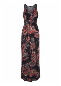 Lascana, Damen Maxikleid, Mischfarben / Schwarz
