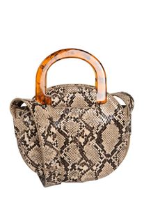 Pieces, Damen Tasche 'Franca', Beige / Braun