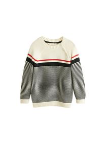 Mango Kids, Pullover 'Sailor', Beige / Rot / Schwarz