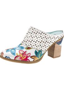 Laura Vita, Damen Pantoletten 'Dalton 018', Mischfarben / Wei&szlig;