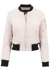 Urban Classics, Damen Bomber, Altrosa / Schwarz